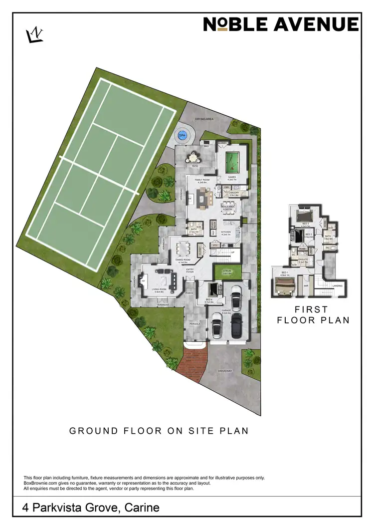 Floorplan of Homely house listing, 4 Parkvista Grove, Carine WA 6020