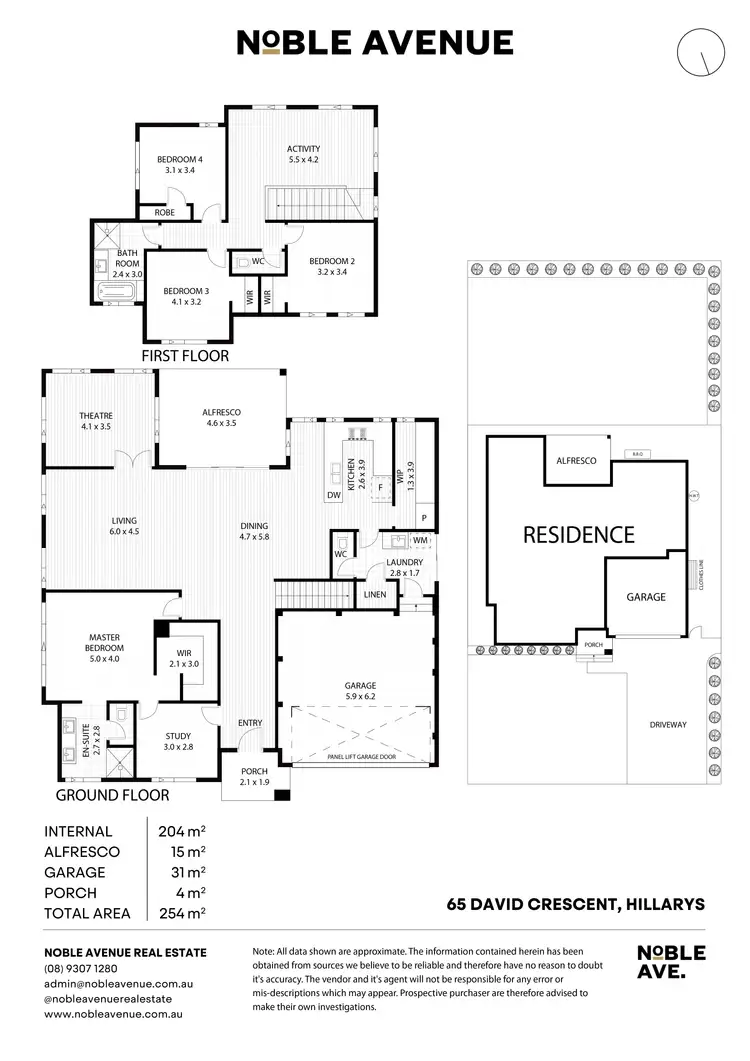 Floorplan of Homely house listing, 65 David Crescent, Hillarys WA 6025