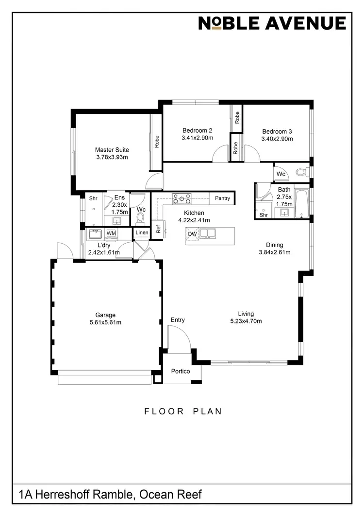 Floorplan of Homely house listing, 1a Herreshoff Ramble, Ocean Reef WA 6027