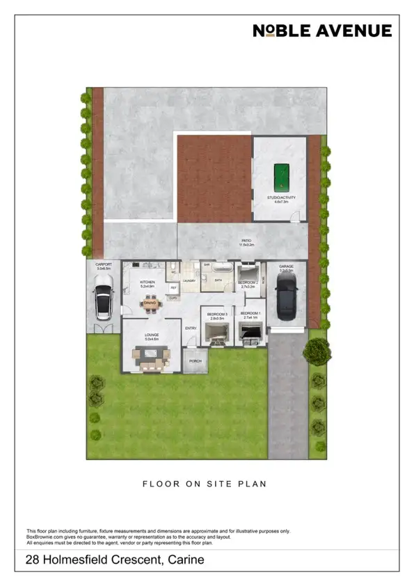 Floorplan of Homely house listing, 28 Holmesfield Crescent, Carine WA 6020