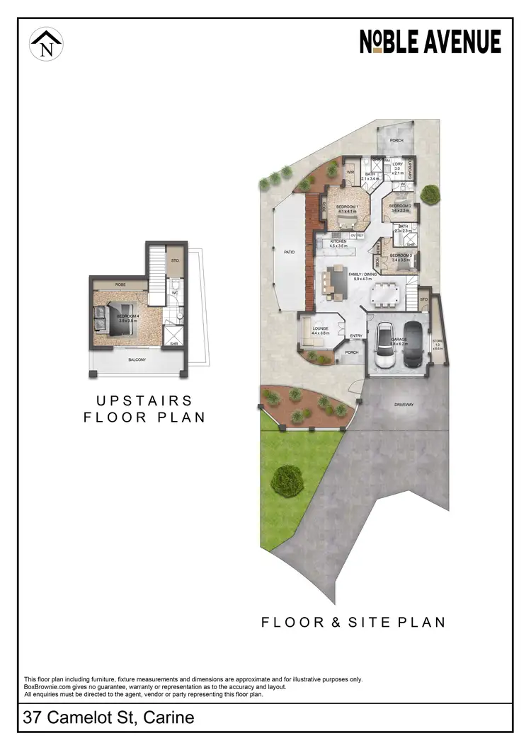Floorplan of Homely house listing, 37 Camelot Street, Carine WA 6020
