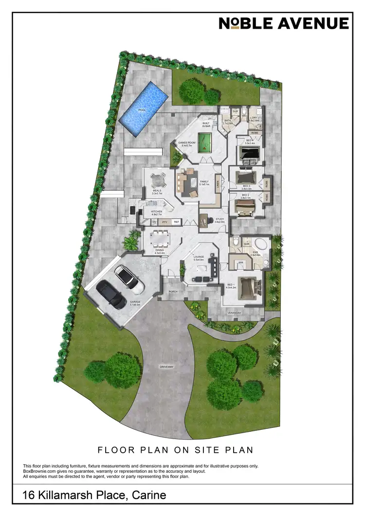 Floorplan of Homely house listing, 16 Killamarsh Place, Carine WA 6020