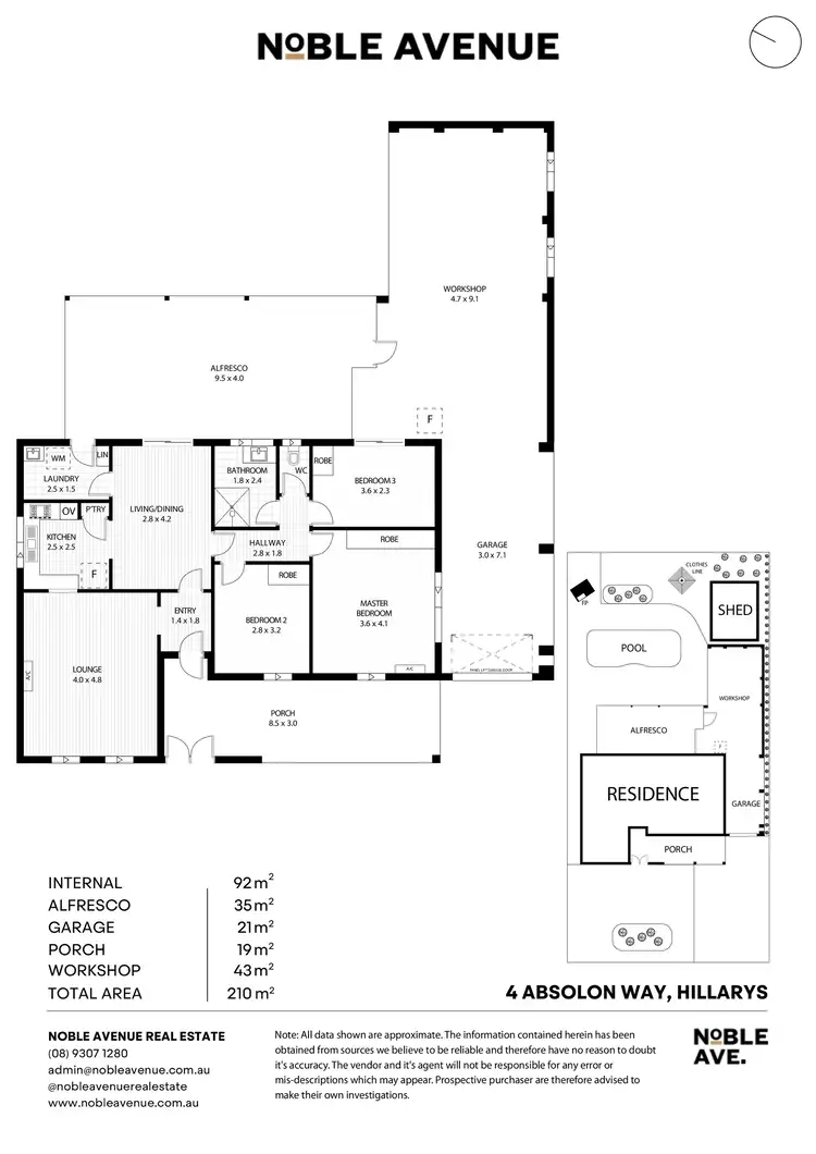 Floorplan of Homely house listing, 4 Absolon Way, Hillarys WA 6025