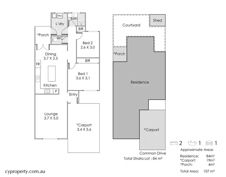 Floorplan of Homely villa listing, 10/131 Dundas Road, Inglewood WA 6052