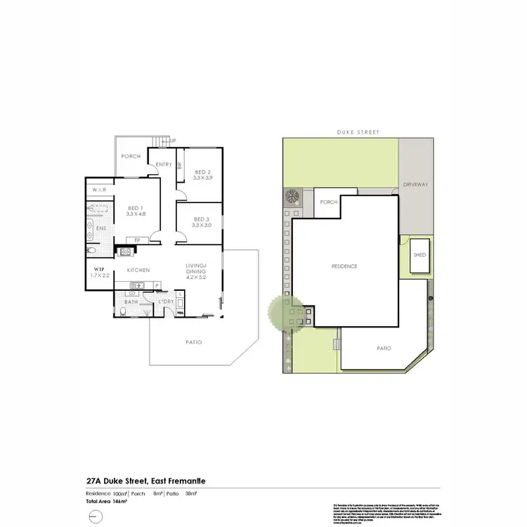 Floorplan of Homely house listing, 27A Duke Street, East Fremantle WA 6158