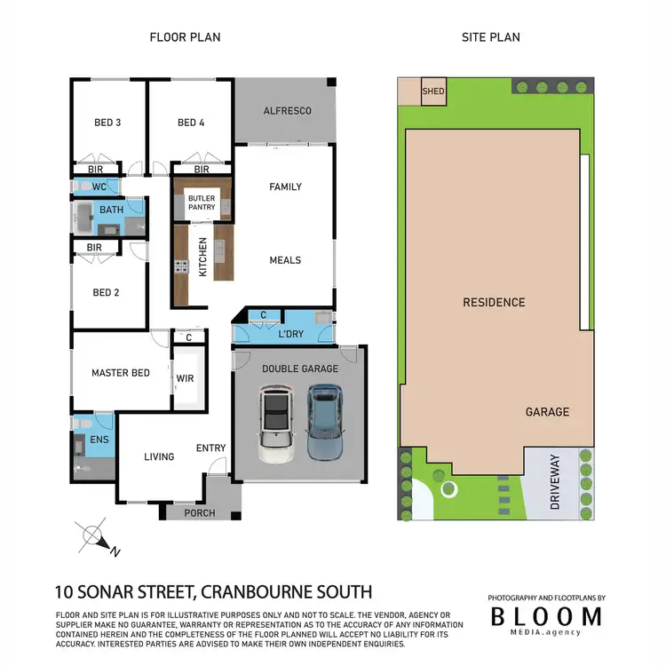 Floorplan of Homely house listing, 10 Sonar Street, Cranbourne South VIC 3977