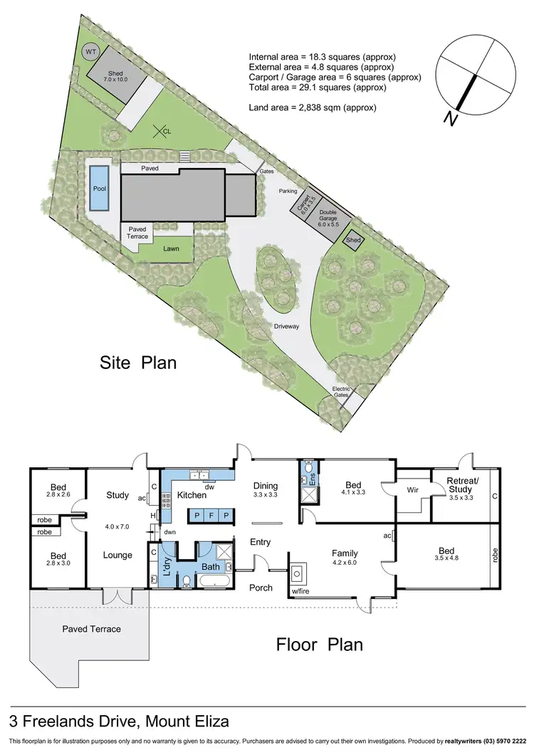 Floorplan of Homely house listing, 3 Freelands Drive, Mount Eliza VIC 3930