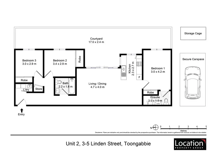 Floorplan of Homely apartment listing, 2/3-5 Linden Street, Toongabbie NSW 2146