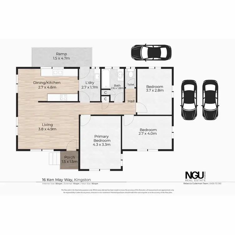 Floorplan of Homely house listing, 16 Ken May Way, Kingston QLD 4114