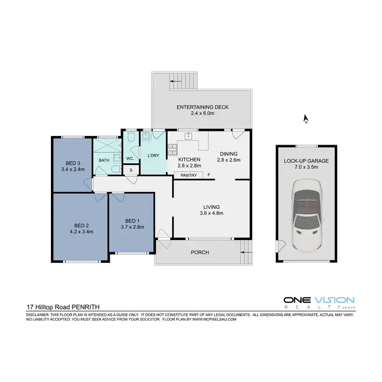 Floorplan of Homely house listing, 17 Hilltop Road, Penrith NSW 2750