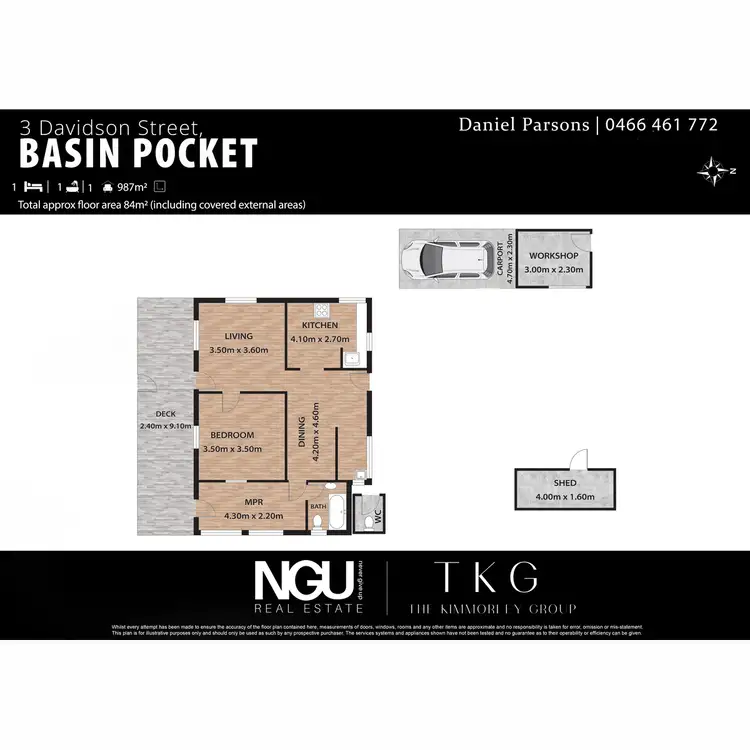 Floorplan of Homely house listing, 3 Davidson Street, Basin Pocket QLD 4305