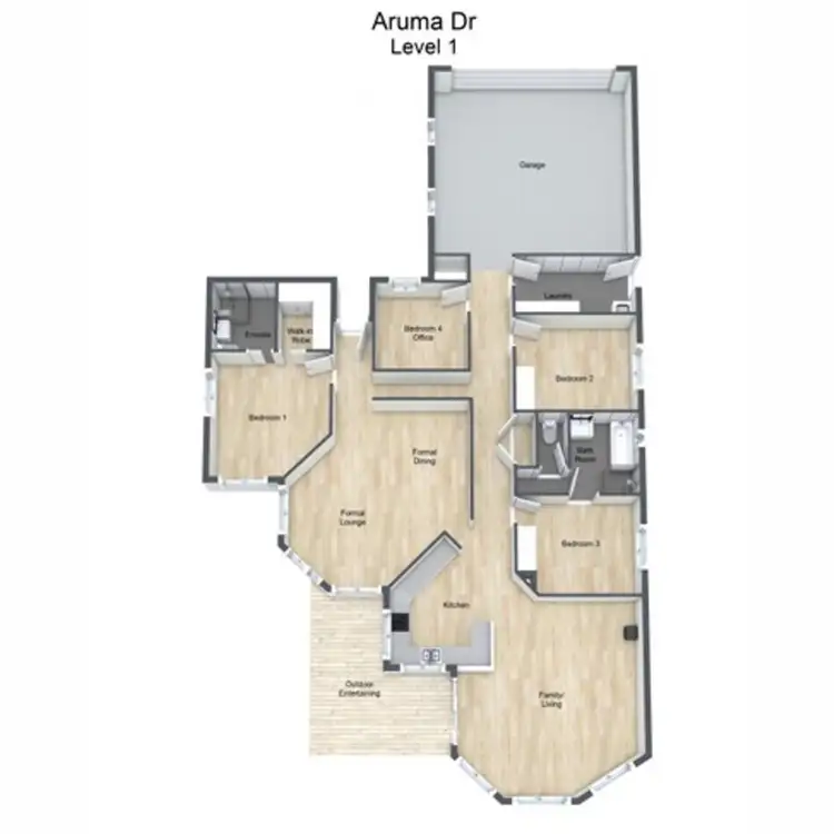 Floorplan of Homely house listing, 24 Aruma Drive, Oakey QLD 4401