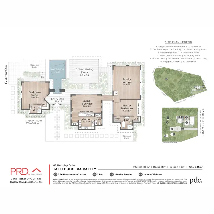 Floorplan of Homely rural property listing, 43 Bramley Drive, Tallebudgera Valley QLD 4228
