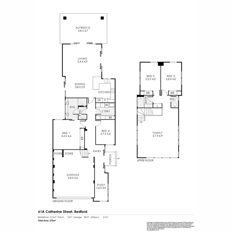 Floorplan of Homely house listing, 61A Catherine Street, Bedford WA 6052
