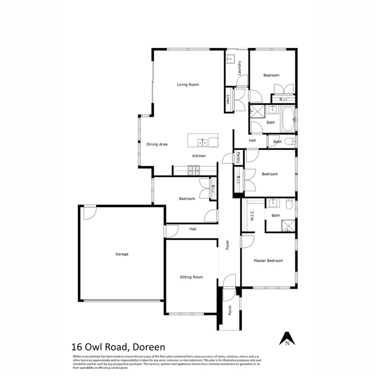 Floorplan of Homely house listing, 16 Owl Road, Doreen VIC 3754
