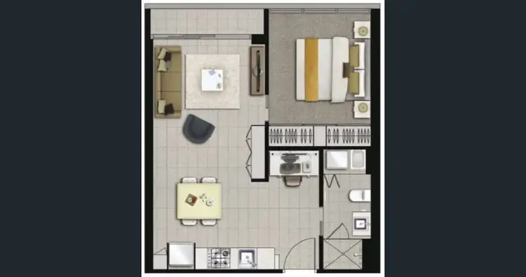 Floorplan of Homely apartment listing, 812/35 Hercules Street, Hamilton QLD 4007