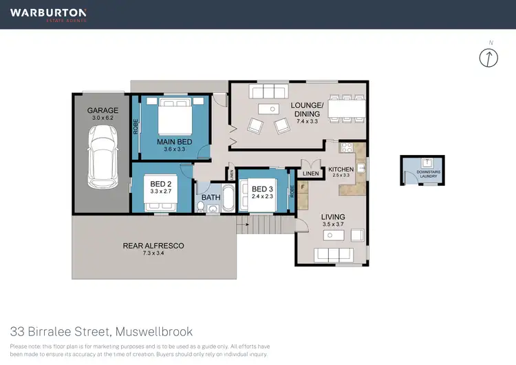 Floorplan of Homely house listing, 33 Birralee Street, Muswellbrook NSW 2333