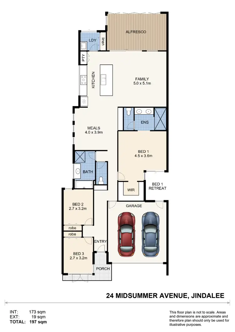 Floorplan of Homely house listing, 24 Midsummer Avenue, Jindalee WA 6036