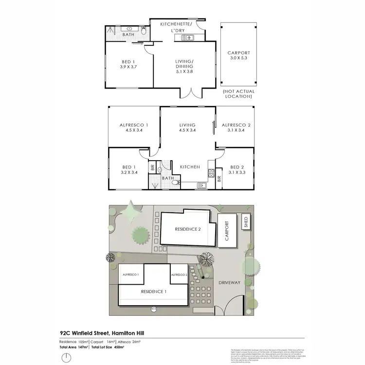 Floorplan of Homely house listing, 92C Winfield Street, Hamilton Hill WA 6163