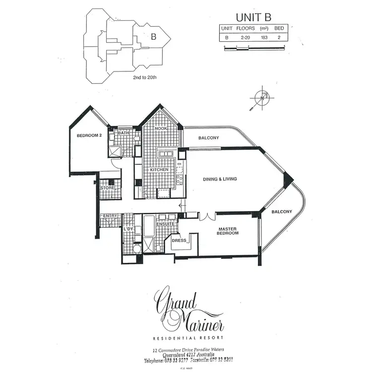 Floorplan of Homely apartment listing, 58 Grand Mariner, 12 Commodore Drive, Paradise Waters QLD 4217