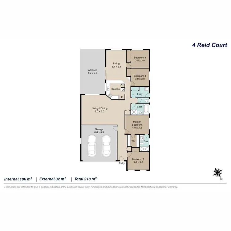 Floorplan of Homely house listing, 4 Reid Court, Bracken Ridge QLD 4017