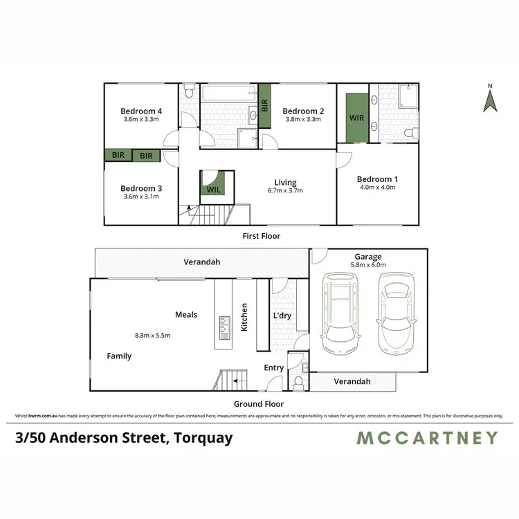Floorplan of Homely house listing, 3/50 Anderson Street, Torquay VIC 3228