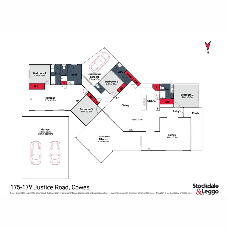 Floorplan of Homely house listing, Lot 1 / 175 - 179 Justice Road, Cowes VIC 3922