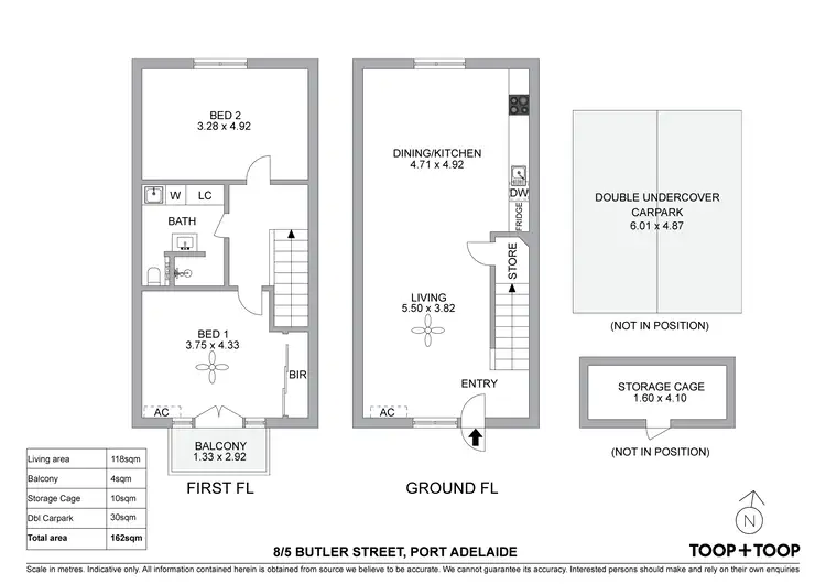 Floorplan of Homely townhouse listing, 8/5 Butler Street, Port Adelaide SA 5015