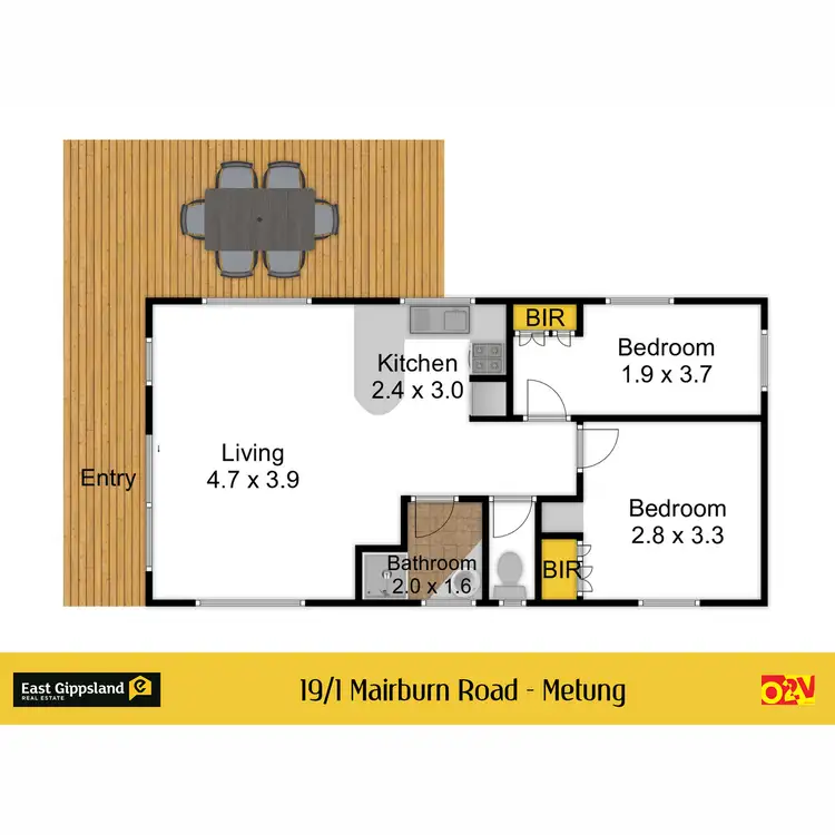 Floorplan of Homely unit listing, 19/1 Mairburn Road, Metung VIC 3904