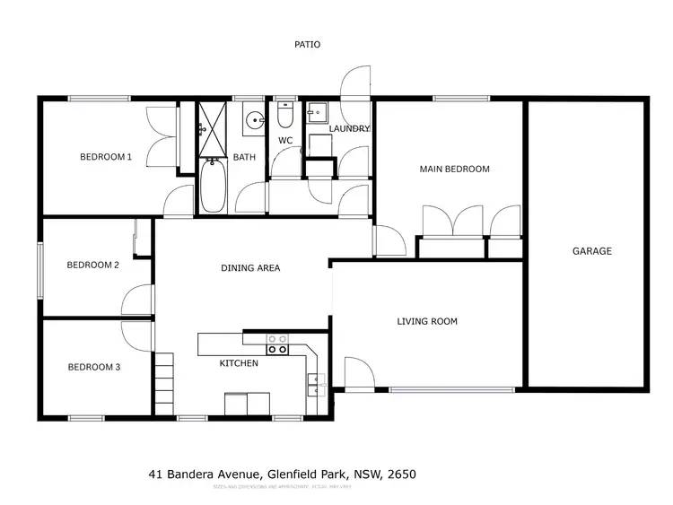 Floorplan of Homely house listing, 41 Bandera Avenue, Glenfield Park NSW 2650