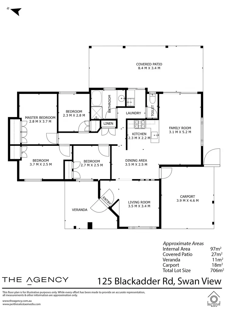 Floorplan of Homely house listing, 125 Blackadder Road, Swan View WA 6056