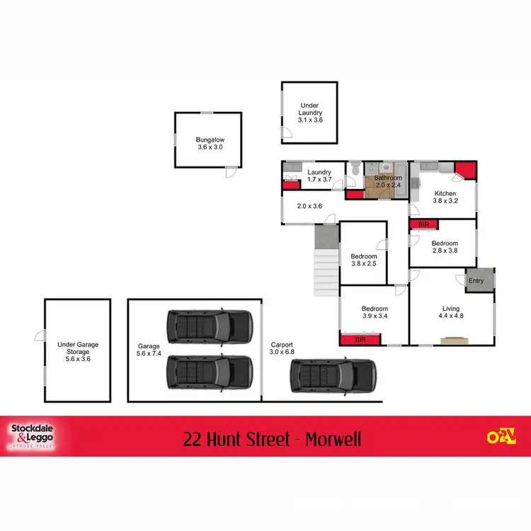 Floorplan of Homely house listing, 22 Hunt Street, Morwell VIC 3840