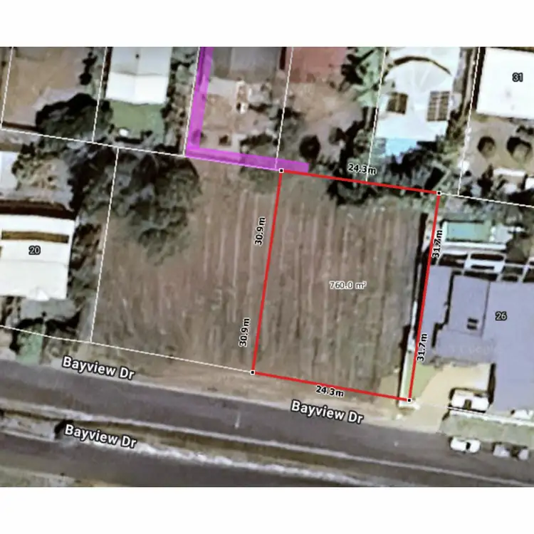 Floorplan of Homely land listing, 24 Bayview Drive, Lammermoor QLD 4703