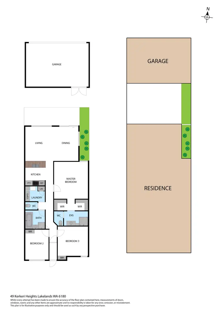 Floorplan of Homely house listing, 49 Kerkeri Heights, Lakelands WA 6180