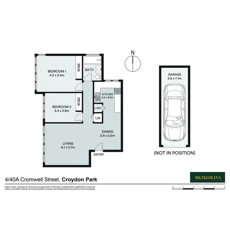 Floorplan of Homely apartment listing, 4/40a Cromwell Street, Croydon Park NSW 2133