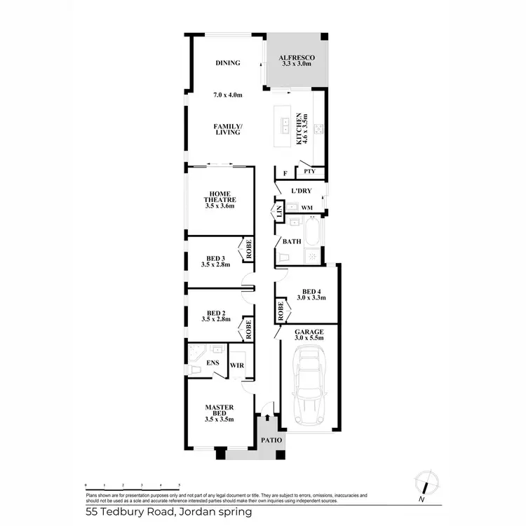 Floorplan of Homely house listing, 55 Tedbury Road, Jordan Springs NSW 2747