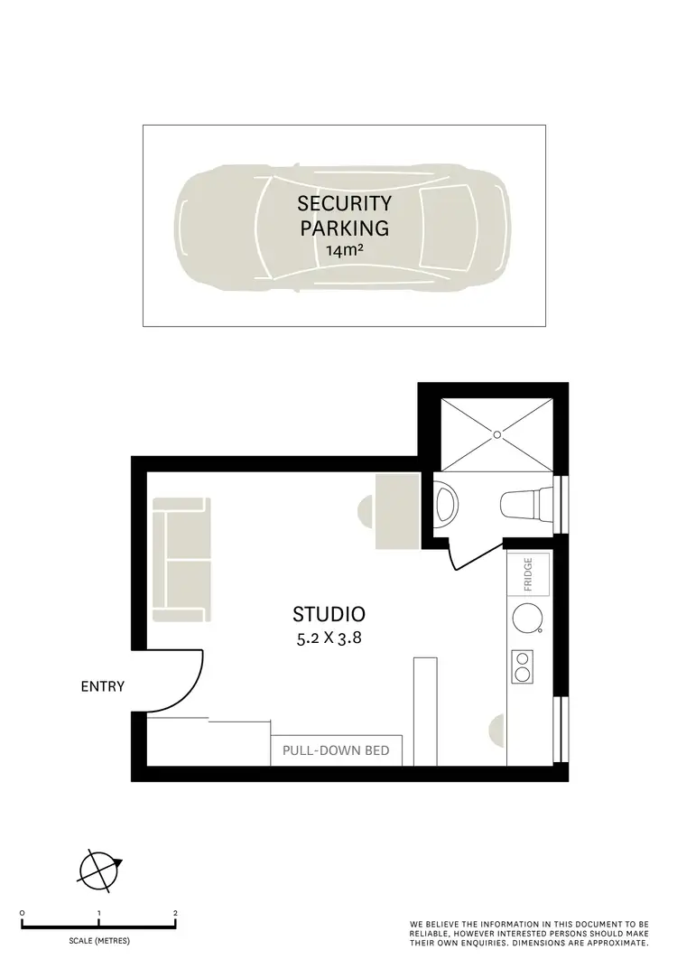 Floorplan of Homely studio listing, 78/19-23 Forbes Street, Woolloomooloo NSW 2011