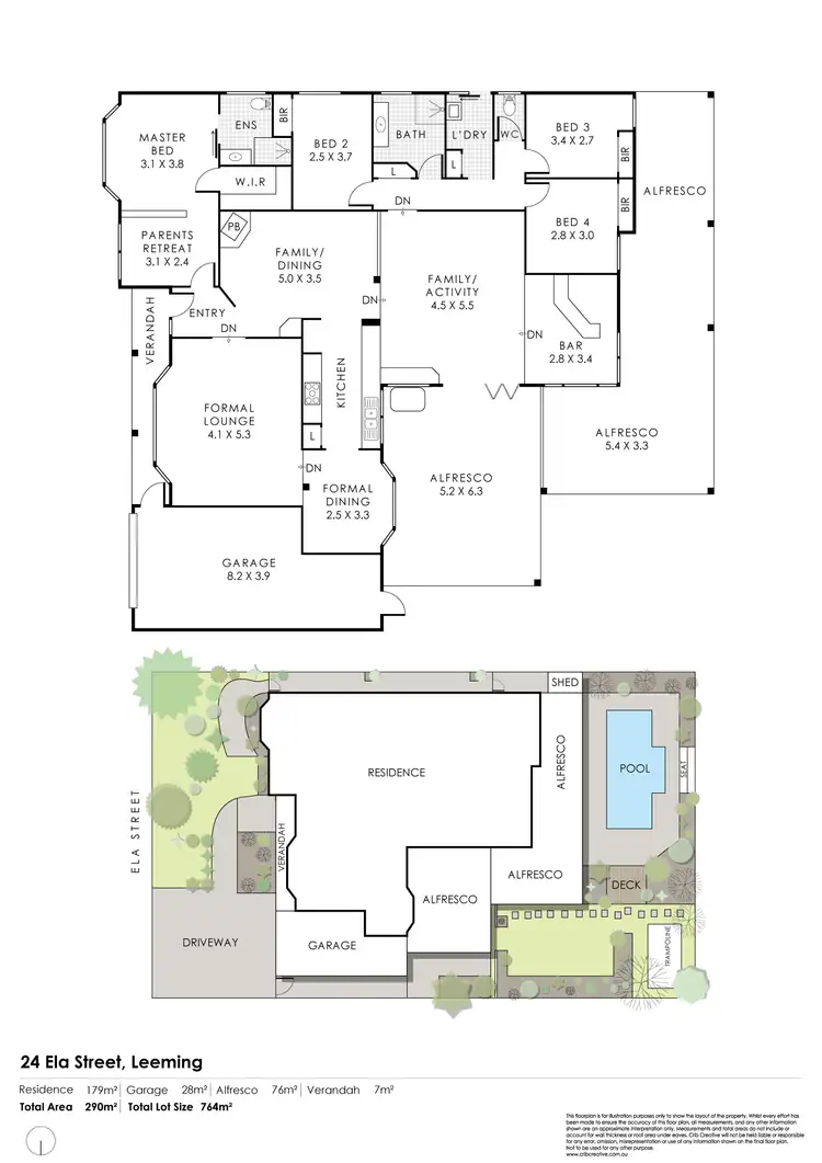 Floorplan of Homely house listing, 24 Ela Street, Leeming WA 6149