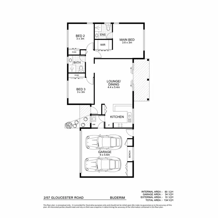 Floorplan of Homely house listing, 2/57 Gloucester Road, Buderim QLD 4556