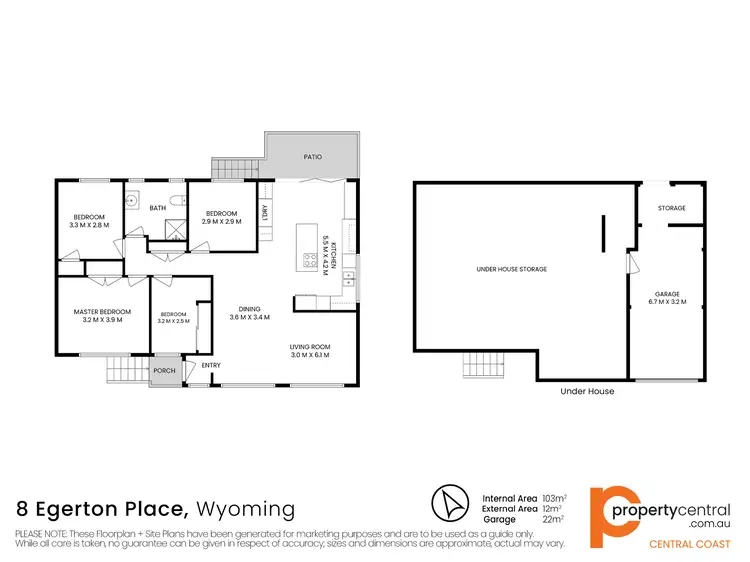 Floorplan of Homely house listing, 8 Egerton Place, Wyoming NSW 2250