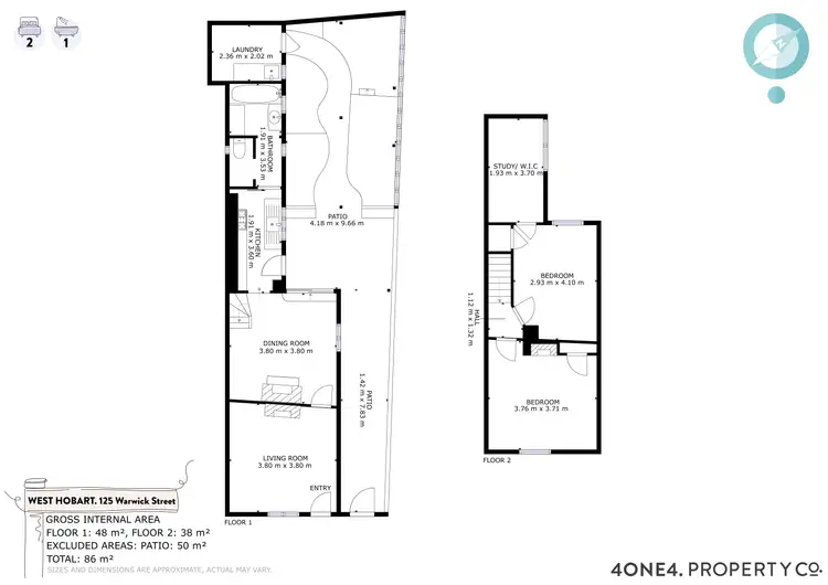 Floorplan of Homely house listing, 125 Warwick Street, West Hobart TAS 7000