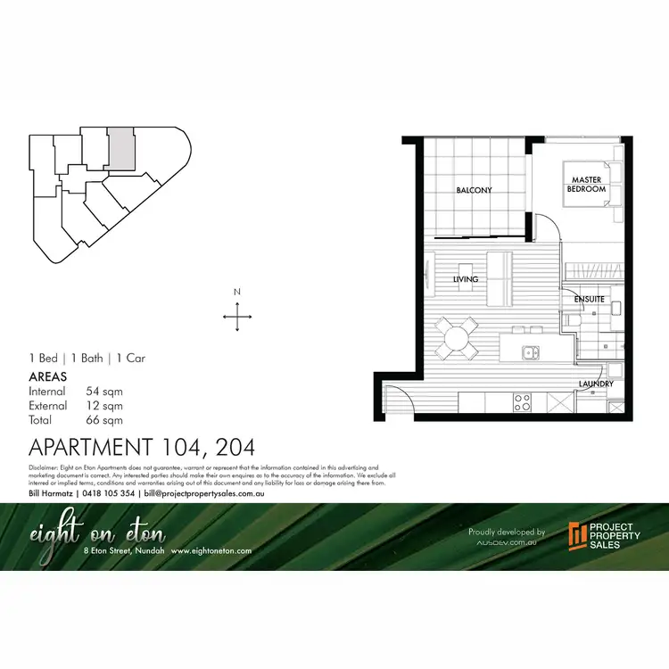 Floorplan of Homely apartment listing, 204/8 Eton Street, Nundah QLD 4012