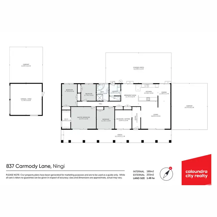 Floorplan of Homely house listing, 837 Carmody Lane, Ningi QLD 4511