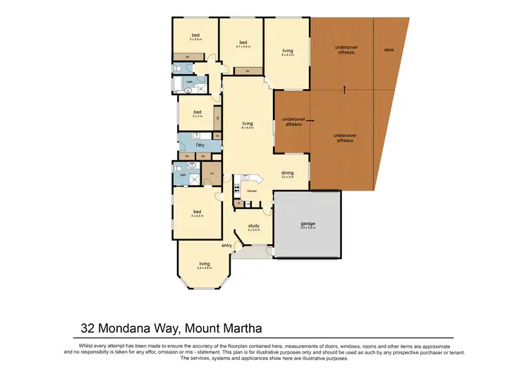 Floorplan of Homely house listing, 32 Mondana Way, Mount Martha VIC 3934