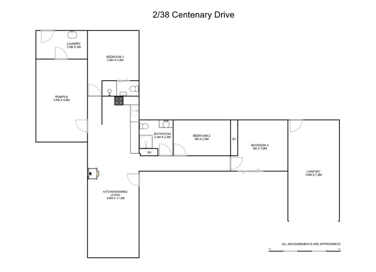 Floorplan of Homely house listing, 1/38 Centenary Drive, Clarenza NSW 2460