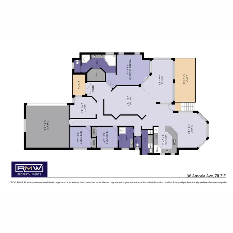 Floorplan of Homely house listing, 96 Amoria Avenue, Zilzie QLD 4710