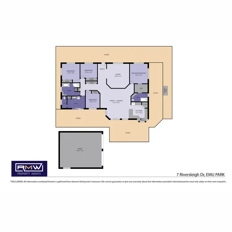 Floorplan of Homely flat listing, 5-7 Riversleigh Drive, Emu Park QLD 4710