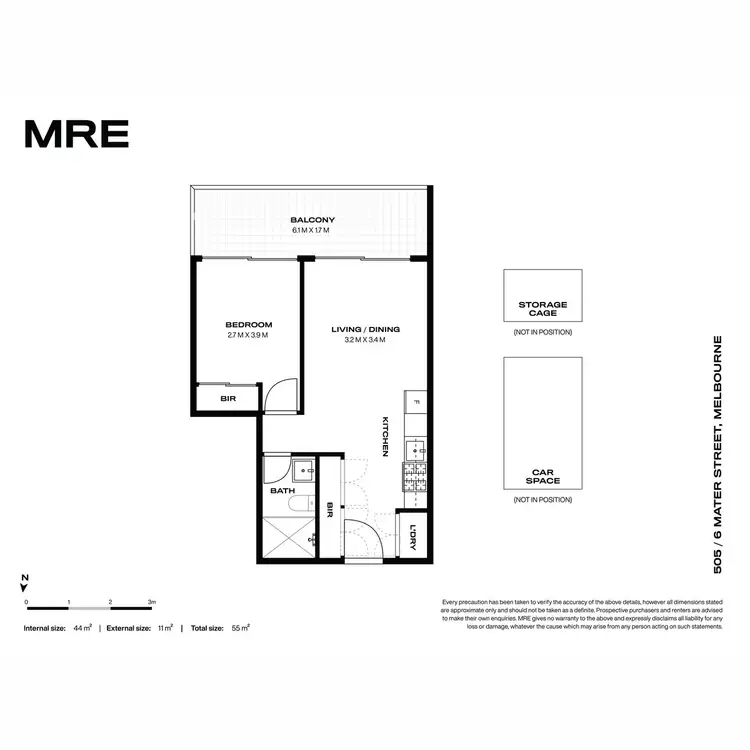 Floorplan of Homely apartment listing, 505/6 Mater Street, Collingwood VIC 3066