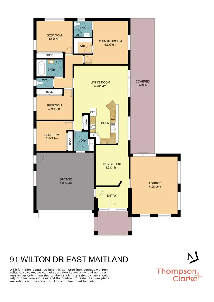 Floorplan of Homely house listing, 91 Wilton Drive, East Maitland NSW 2323