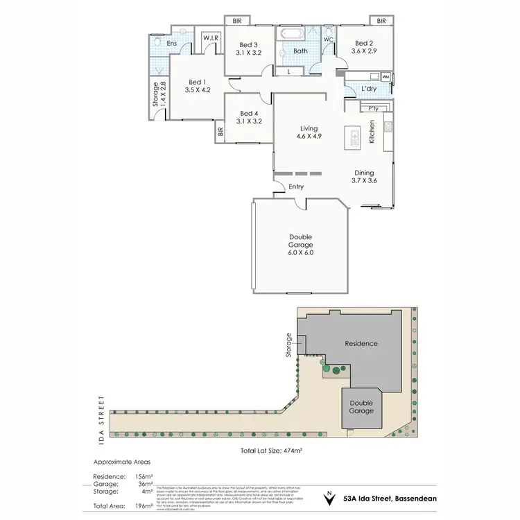 Floorplan of Homely house listing, 53A Ida Street, Bassendean WA 6054